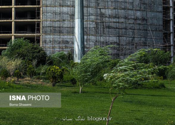 باد، خاک و کاهش دما در تهران