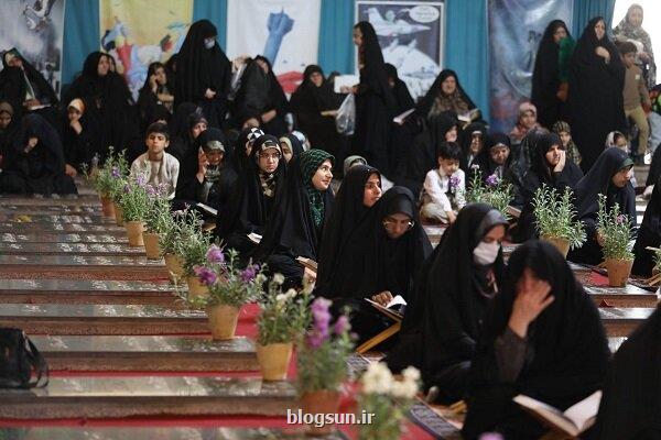 محفل بزرگ قرآنی بانوان ایرانی و لبنانی در مزار شهدای مقاومت