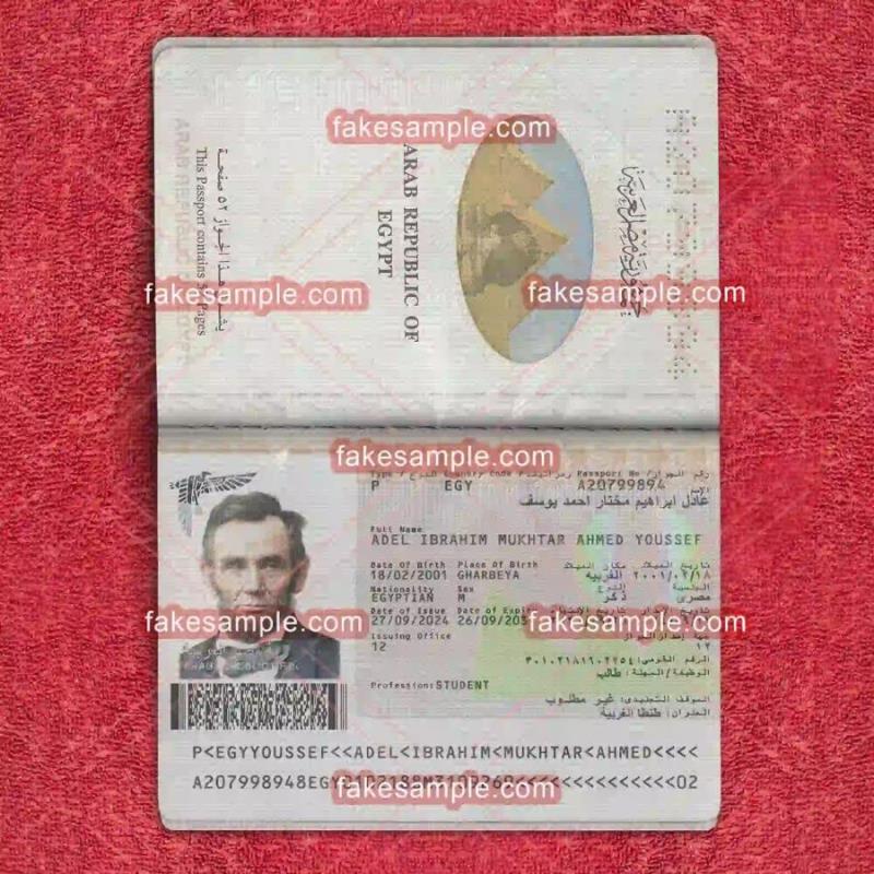 Turkey Passport Fake Template