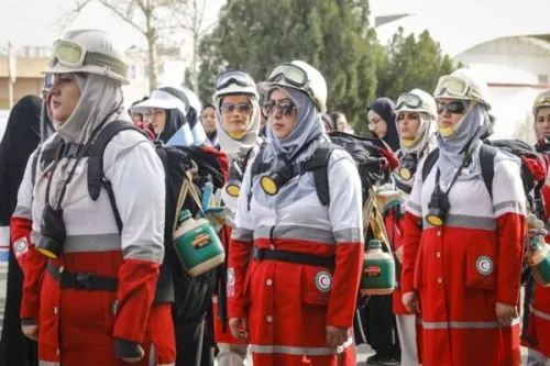 دوره توان افزایی تیم های واکنش سریع بانوان هلال احمر انجام شد